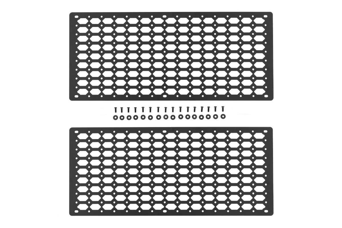 Jeep Gladiator Molle Panel Kit - Rough Country - Bed Cap Door - Black - '20-'26